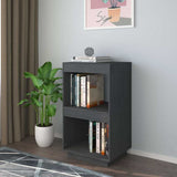 Vidaxl boekenkast 40x35x71 cm massief grenenhout grijs