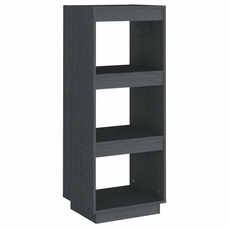 Vidaxl boekenkast kamerscherm 40x35x103 cm massief grenenhout grijs