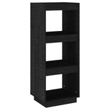 Vidaxl boekenkast kamerscherm 40x35x103 cm massief grenenhout zwart