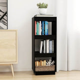 Vidaxl boekenkast kamerscherm 40x35x103 cm massief grenenhout zwart