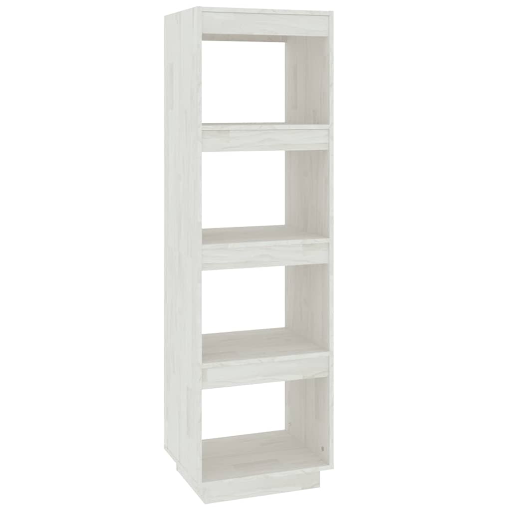 Vidaxl boekenkast kamerscherm 40x35x135 cm massief grenenhout wit