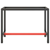 Vidaxl werkbankframe 110x50x79 cm metaal matzwart en matrood