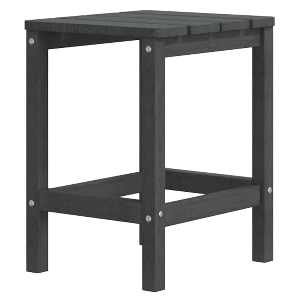 Vidaxl tuintafel adirondack 38x38x46 cm hdpe antracietkleurig