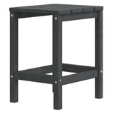 Vidaxl tuintafel adirondack 38x38x46 cm hdpe antracietkleurig