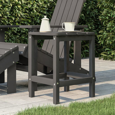 Vidaxl tuintafel adirondack 38x38x46 cm hdpe antracietkleurig