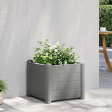 VIDAXL -Pflanzereinsatz 43x43x35 cm pp steingrau