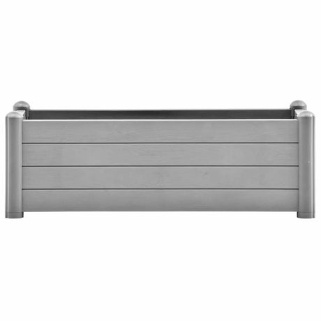 Vidaxl -Pflanzer vermehrte 100x43x35 cm pp steingrau