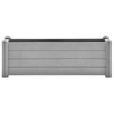 Vidaxl -Pflanzer vermehrte 100x43x35 cm pp steingrau