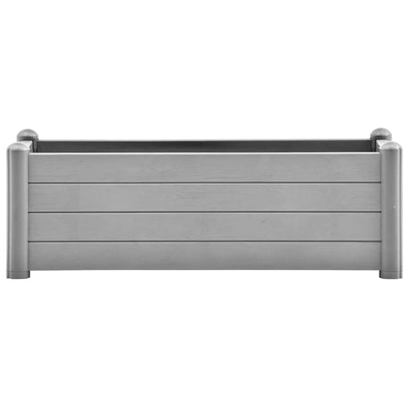 Vidaxl -Pflanzer vermehrte 100x43x35 cm pp steingrau