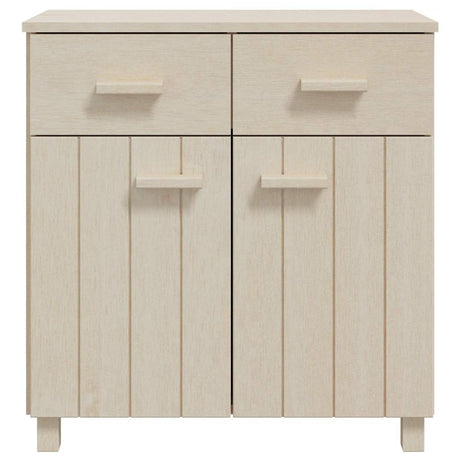 Vidaxl dressoir hamar 79x40x80 cm massief grenenhout honingbruin