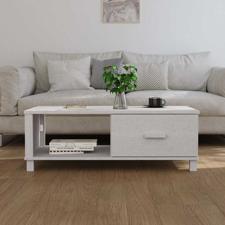 Vidaxl salontafel hamar 100x55x35 cm massief grenenhout wit