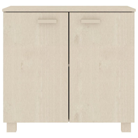 Vidaxl dressoir hamar 85x35x80 cm massief grenenhout honingbruin