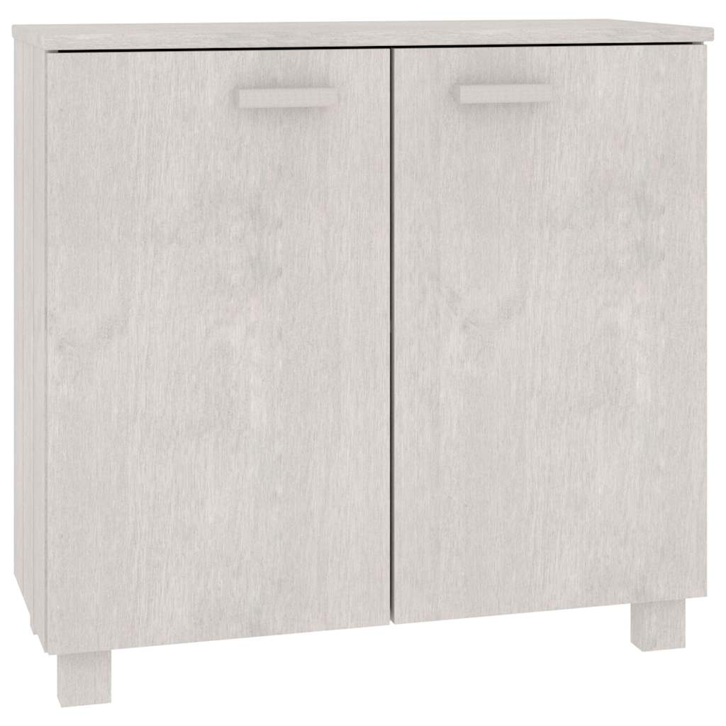 Vidaxl dressoir hamar 85x35x80 cm massief grenenhout wit