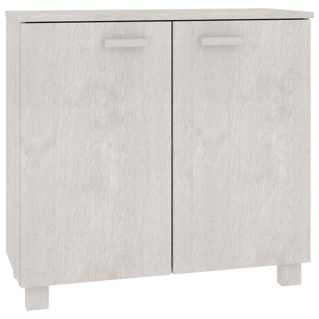 Vidaxl dressoir hamar 85x35x80 cm massief grenenhout wit