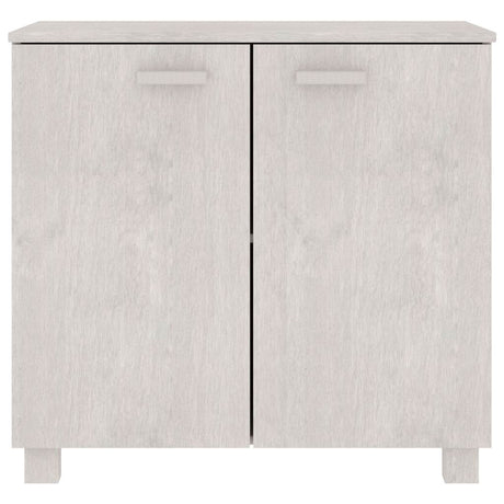Vidaxl dressoir hamar 85x35x80 cm massief grenenhout wit