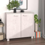 Vidaxl dressoir hamar 85x35x80 cm massief grenenhout wit
