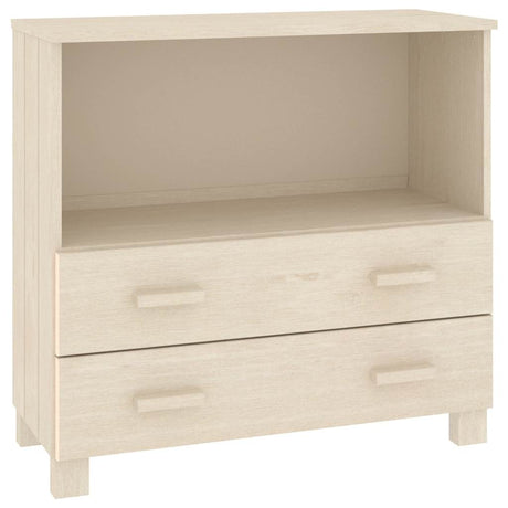 Vidaxl dressoir hamar 85x35x80 cm massief grenenhout honingbruin