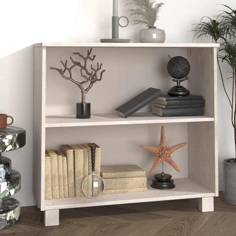 Vidaxl dressoir hamar 85x35x80 cm massief grenenhout wit