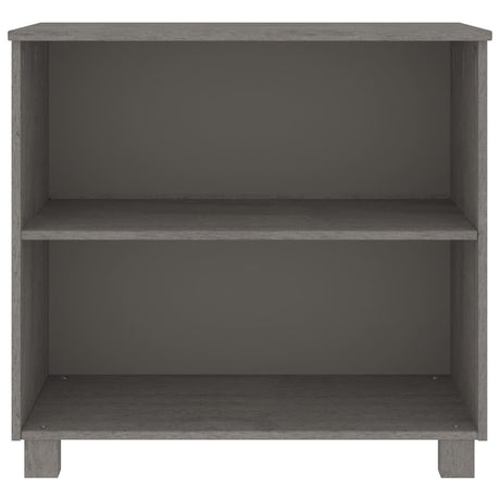 Vidaxl dressoir hamar 85x35x80 cm massief grenenhout lichtgrijs