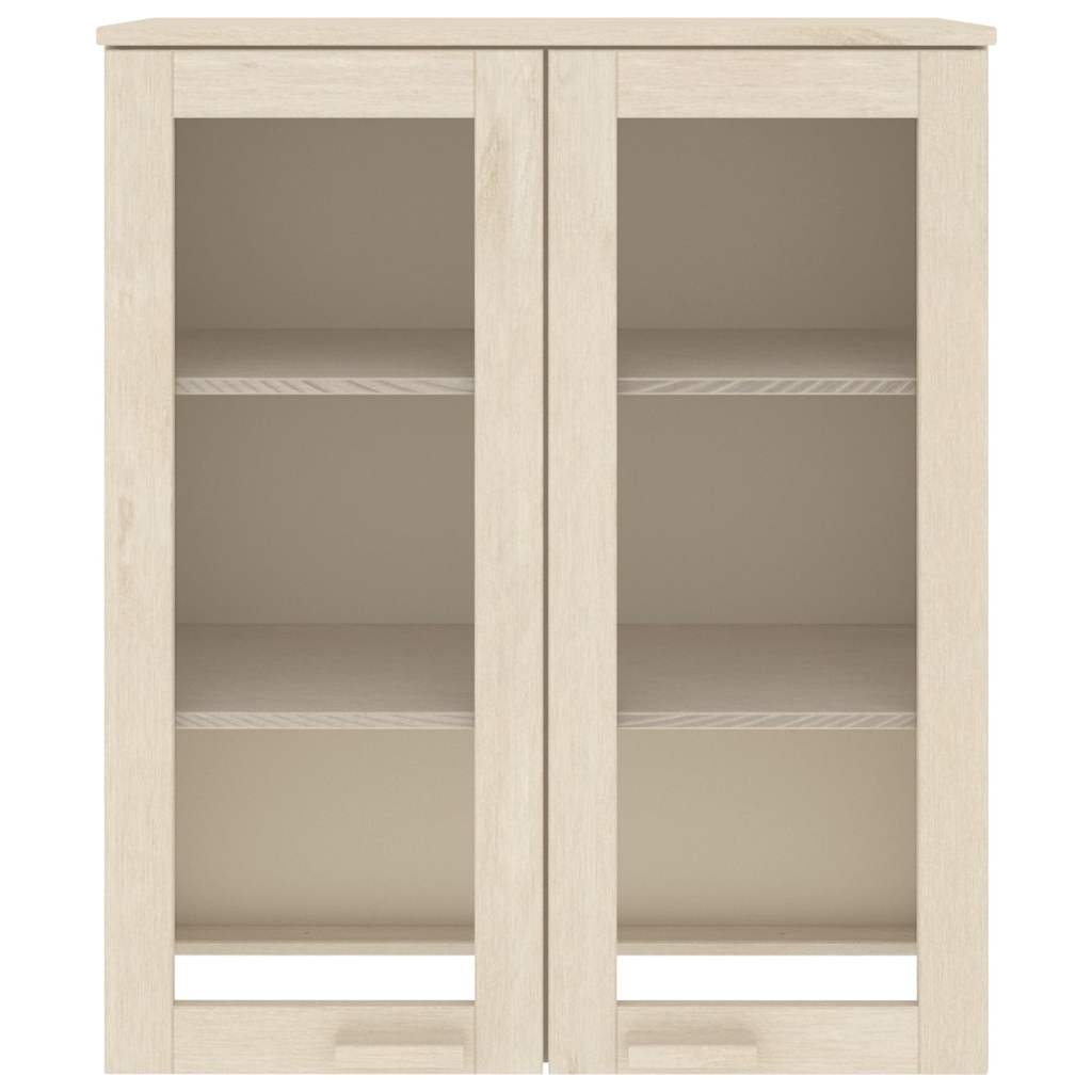 Vidaxl opzetkast hamar 85x35x100 cm massief grenenhout honingbruin