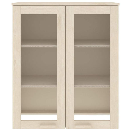 Vidaxl opzetkast hamar 85x35x100 cm massief grenenhout honingbruin