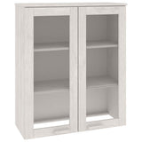 Vidaxl opzetkast hamar 85x35x100 cm massief grenenhout wit