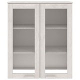 Vidaxl opzetkast hamar 85x35x100 cm massief grenenhout wit
