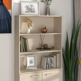Vidaxl opzetkast hamar 85x35x100 cm massief grenenhout honingbruin