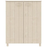 Vidaxl Schuhschrank Hamar 85x40x108 cm Festkiefer Honigbraun