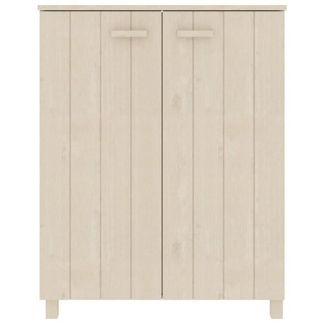 Vidaxl Schuhschrank Hamar 85x40x108 cm Festkiefer Honigbraun