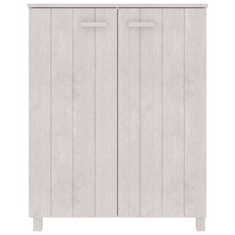Vidaxl Schuhschrank Hamar 85x40x108 cm Festkiefer weiß