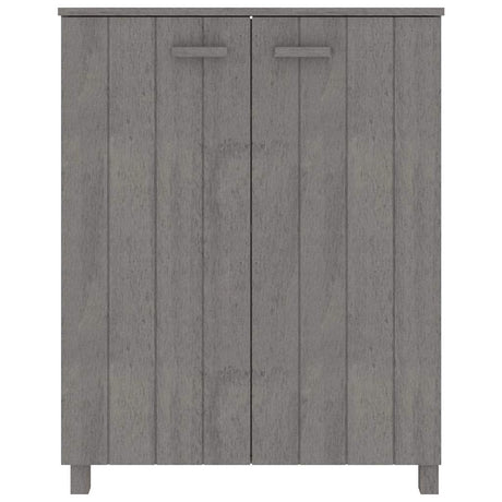 Vidaxl Schuhschrank Hamar 85x40x108 cm Festkiefer hellgrau
