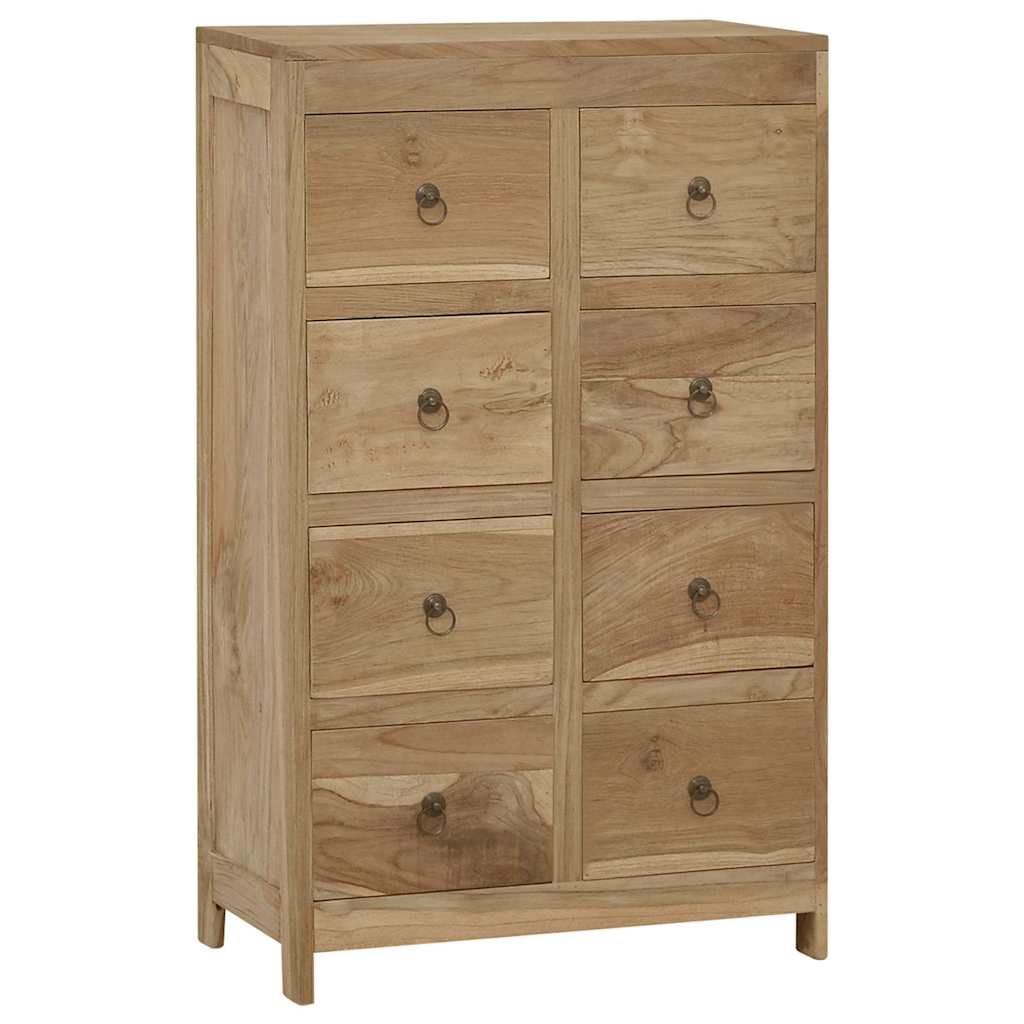 Vidaxl ladekast 55x30x90 cm massief teakhout