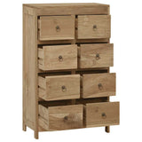 Vidaxl ladekast 55x30x90 cm massief teakhout