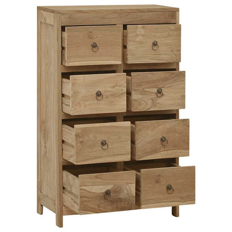 Vidaxl ladekast 55x30x90 cm massief teakhout