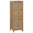 Vidaxl ladekast 30x30x90 cm massief teakhout