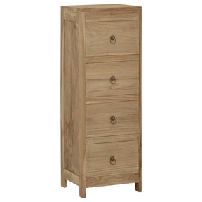 Vidaxl ladekast 30x30x90 cm massief teakhout