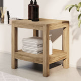 Vidaxl Badezimmer Tabelle 45x35x45 cm Solid Teak