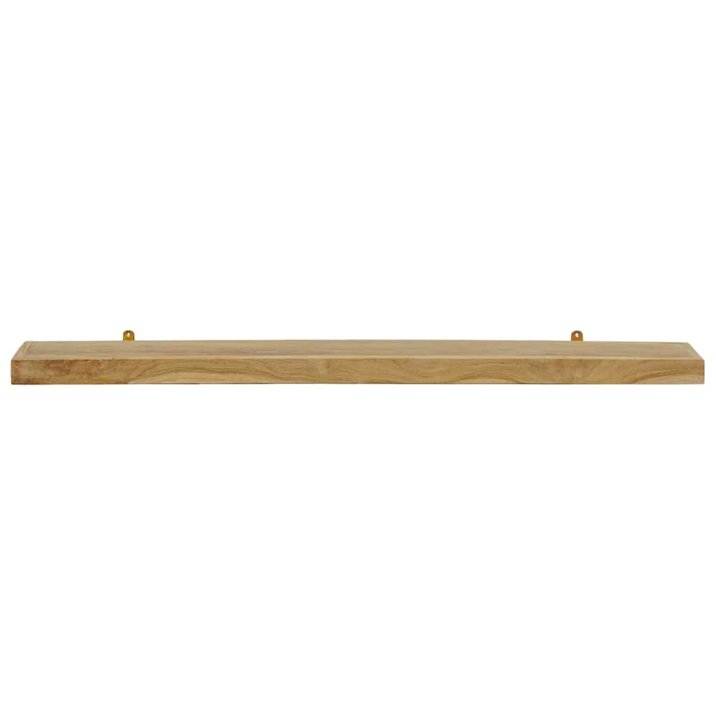 Vidaxl wandschappen 2 st 110x15x4 cm massief teakhout