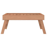 VIDAXL Collabsible 55x35x25 cm Festes Teakholzholz