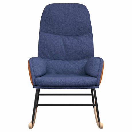 Vidaxl schommelstoel stof blauw
