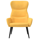 Vidaxl relaxstoel stof mosterdgeel