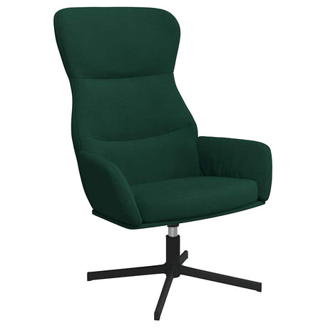Vidaxl relaxstoel fluweel donkergoen