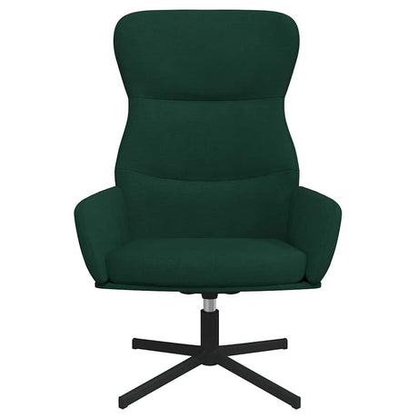 Vidaxl relaxstoel fluweel donkergoen