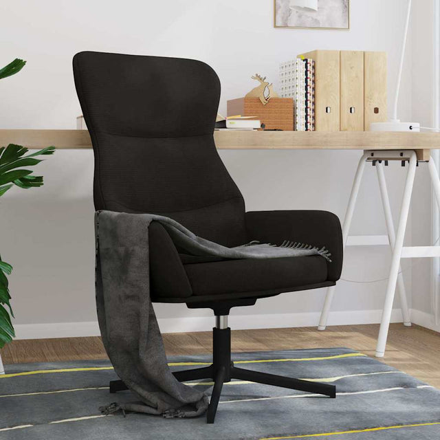 Vidaxl relaxstoel fluweel zwart