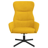 Vidaxl relaxstoel fluweel mosterdgeel