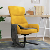 Vidaxl relaxstoel fluweel mosterdgeel