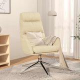 Vidaxl relaxstoel stof crèmekleurig