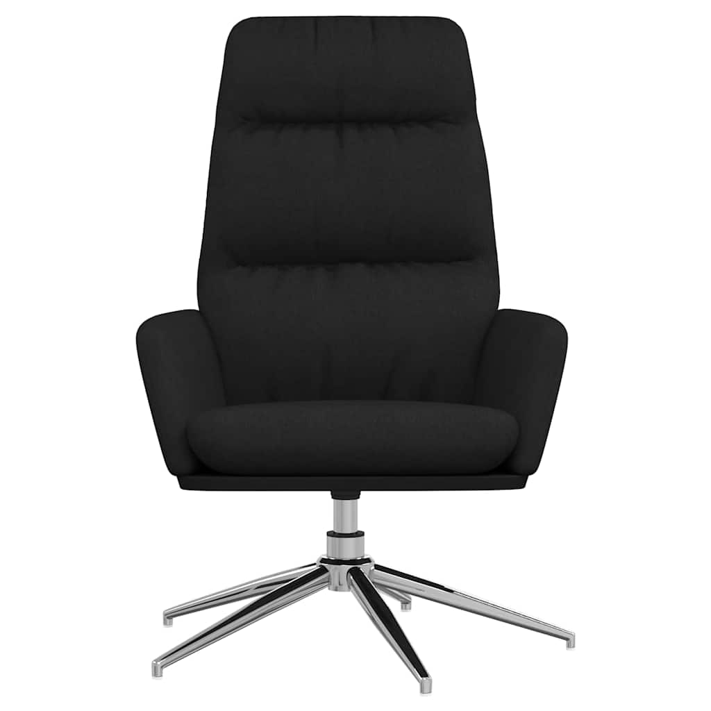 Vidaxl relaxstoel stof zwart