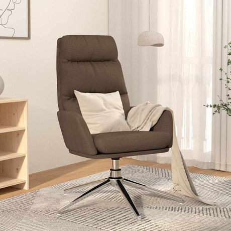 Vidaxl relaxstoel stof taupe